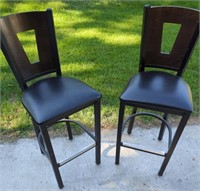 Pair of Prince Seating Corp. Bar Stools