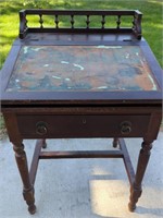 Antique Leather-Top Desk