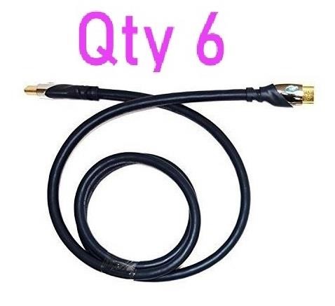 QTY 6- Monster 900 THX HDMI Cables- 4ft