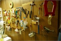 CONTENTS  OF ROOM AND TOOLS ON  THE WALL