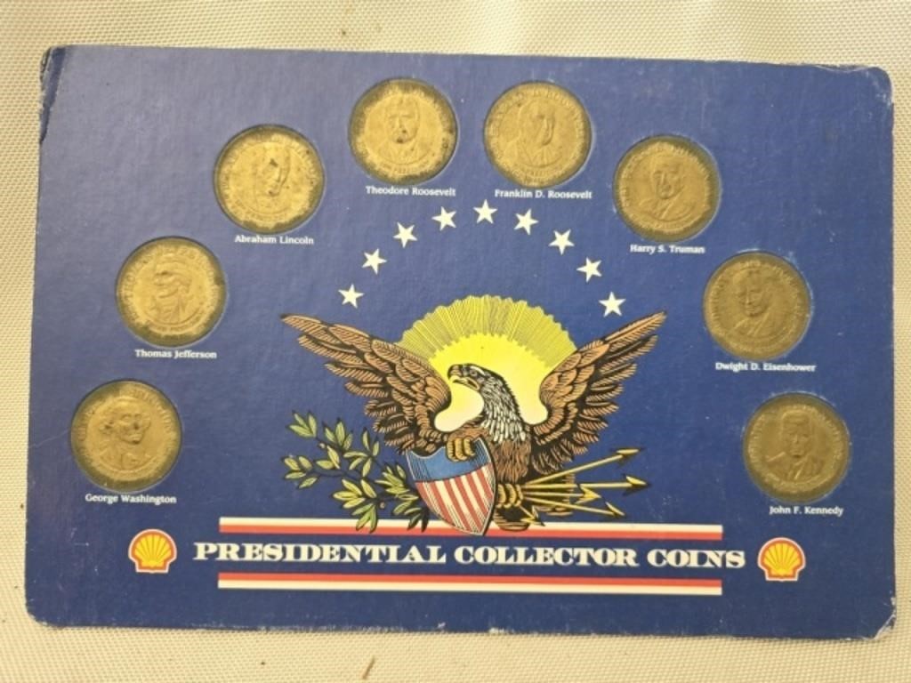 Vintage Presidential collector coins