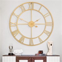 32 Gold Retro Roman Wall Clock