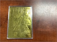 22KT GOLD LEAF HALL OF FAMERS BASEBALL CARD