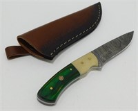 4" Damascus Blade Knife - 8" Overall, New with