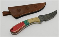 4" Damascus Blade Knife - 8-1/2" Overall, New