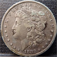 1882-O Morgan Silver Dollar Coin