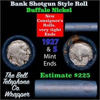 Buffalo Nickel Shotgun Roll in Old Bank Style 'Bel