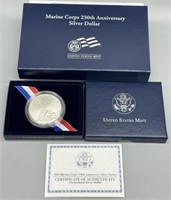 Marines Corps 230th Anniversary Silver Dollar