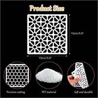 OOTSR 16Pcs Craft Stencils Templates Reusable,