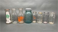 6 Nice Milk Bottles, Baby Bottle & Fruit Jar