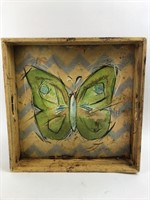 Wooden Butterfly Serving Tray