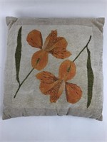 Decorative Floral Motif Accent Pillow