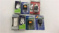Electrical Lot Socket Adapters Double Light
