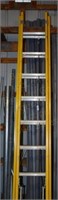 Yellow Louisville 20ft Fiberglass Extension Ladder