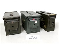 3 Small Metal Ammo Cans (No Ship)