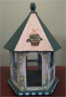 Wooden birdhouse decor
