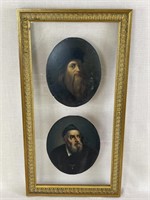 Early Portraits Affixed to Glass