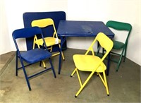 Toddlers Folding Tables & 4 Chairs