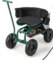 Retail$200 Garden Cart/ Rolling Work Seat