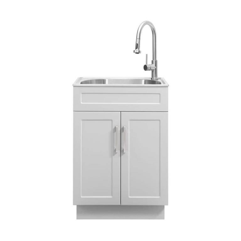 24 in. Stainless Steel Laundry Sink.