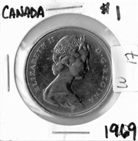 CANADIAN 1969 $1 DOLLAR COIN
