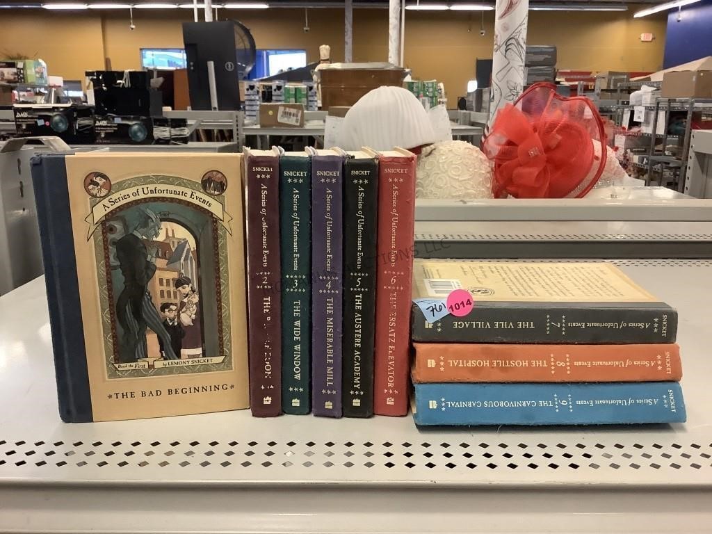 A series of unfortunate events book collection -