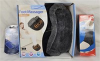 New Foot Massager, Travel Pillow & Ankle Brace
