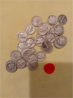 Silver Mercury Dimes $3.50 FV