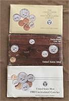Group of US Uncirculated Coin Sets