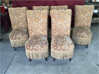 Absolutely Gorgeous Set Of Six Upholstered Chairs