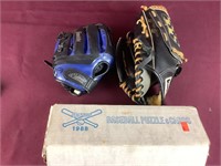 Two Franklin Baseball Gloves- Child’s And Kids,