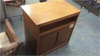 OAK TV STAND, 32"X20"X31"