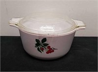 Vintage 7x4 in baking dish with lid
