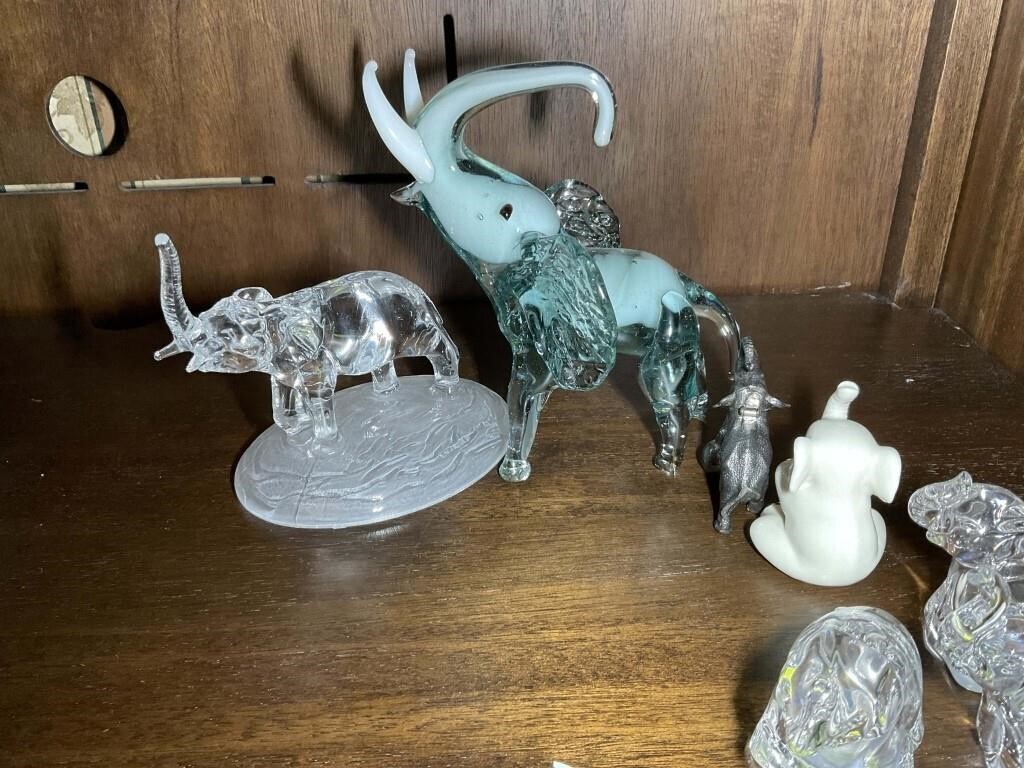 Group of Elephant themed statues