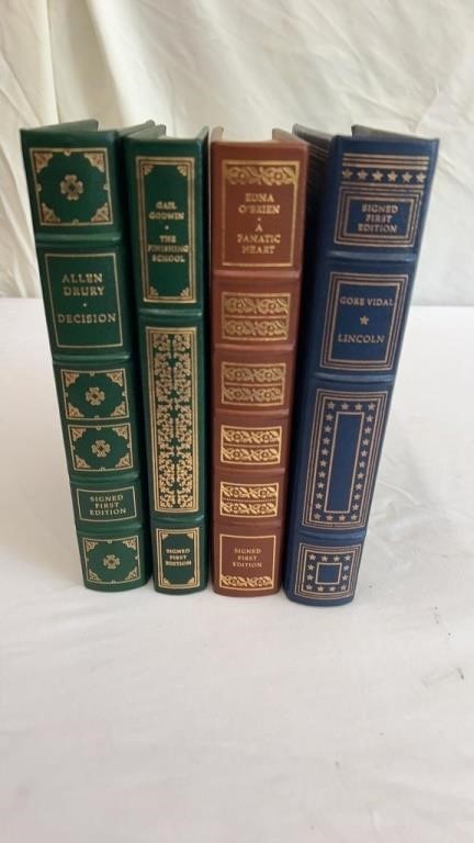 4 Signed First Edition Books