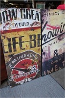 Nostalgic Wall Art Placards