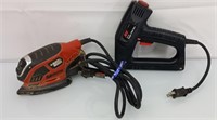 Electric stapler/nail gun and sander