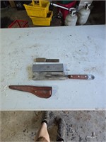 Case fishing knife and whetstones