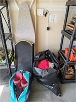 Ironing Board, Fireplace Screen, Ski Boots, Towels