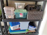 (2) Shelves Of Organizer Bins