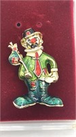 Clown Brooch Pin