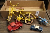 MINATURE BIKE AND SMALL METAL ITEMS