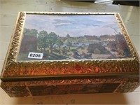 Nice decorative box with sewing supplies