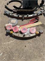 Lot of parts for scrubber with cart