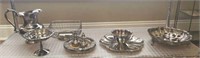 GROUP OF ASSORTED SILVER PLATED SERVING PCS