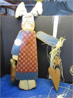 WOOD BUNNY DECORATION, WOOD SPOONS