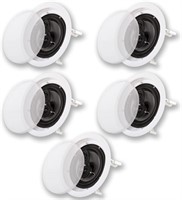3-Way In Ceiling Home Theater Speaker System 5 Pck