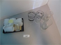 Set of 5 small glasses