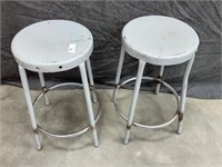 Metal Shop Stools (2)