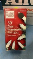 2ct Home Accent 50 Clear Incandescent Mini Lights